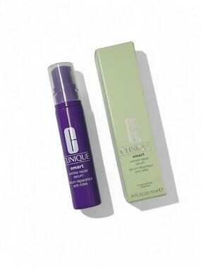 Clinique Smart Wrinkle Repair Serum — Purple & Light Green Box